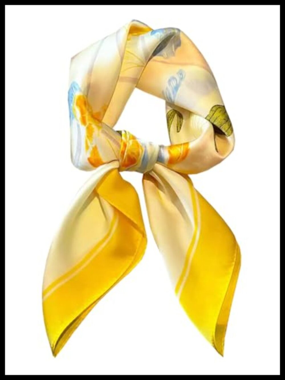 Polyester Satin Square Scarf Neck Head Hair Bandana Lightweight